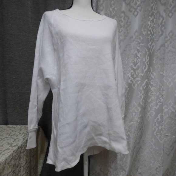 $78.00 Free People Amelia Thermal Top, White - Picture 9 of 11